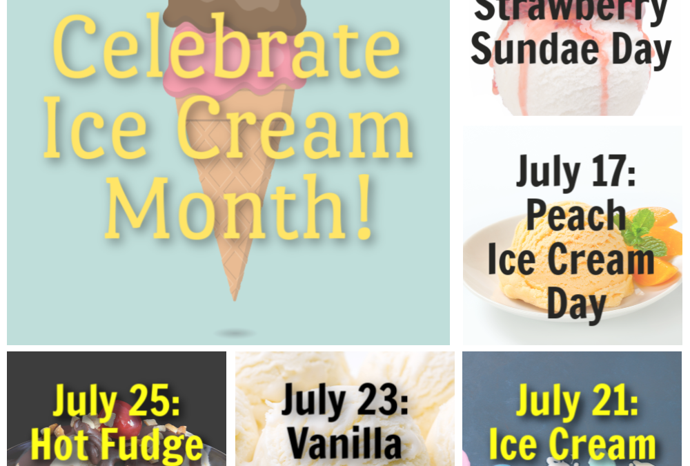 Celebrate ice cream days the right way!